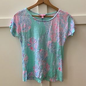 lilly pulitzer mikela linen top